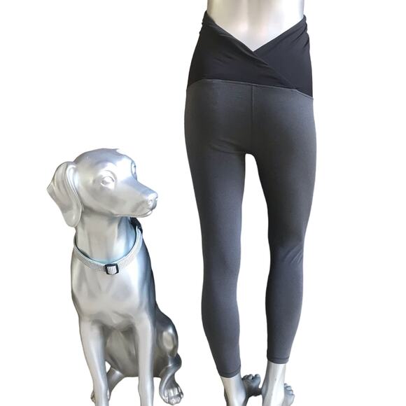 Isabel Maternity Leggings Gray Black Women’s Size M - Picture 1 of 7